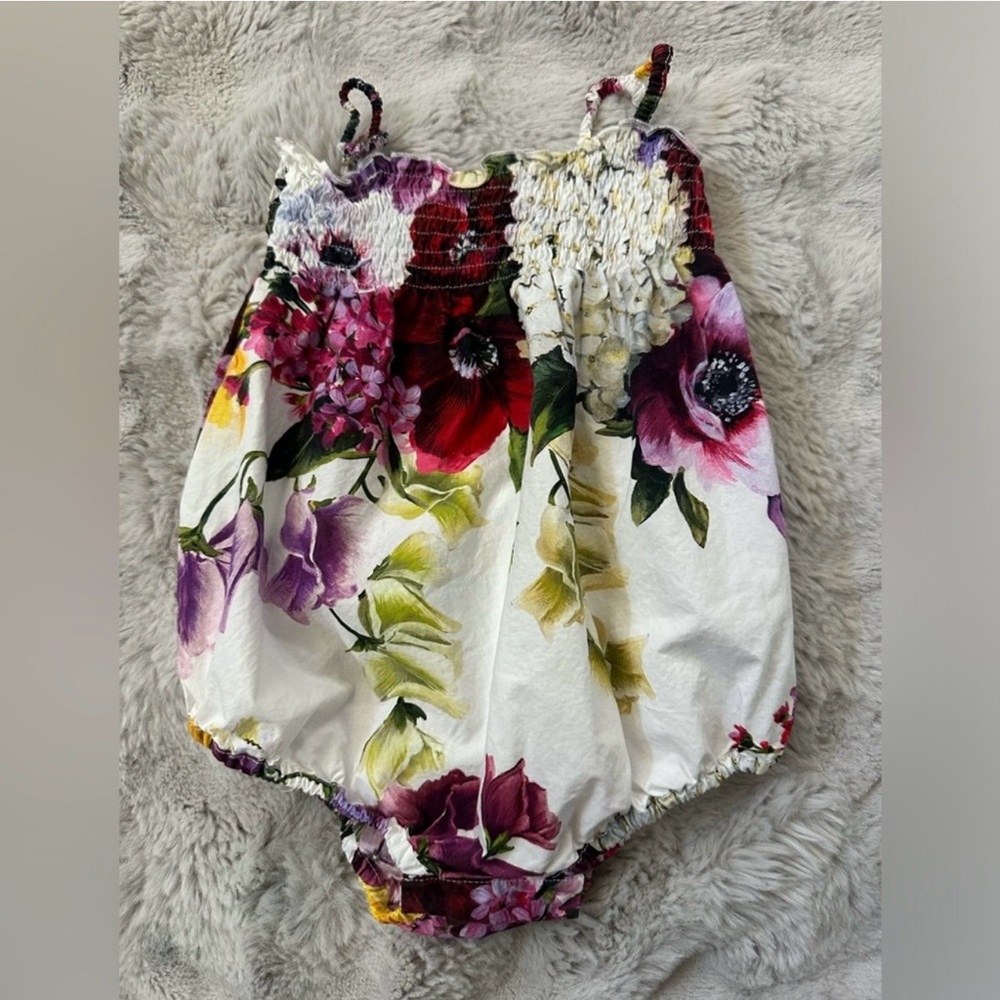 Dolce & Gabbana Floral Baby Romper